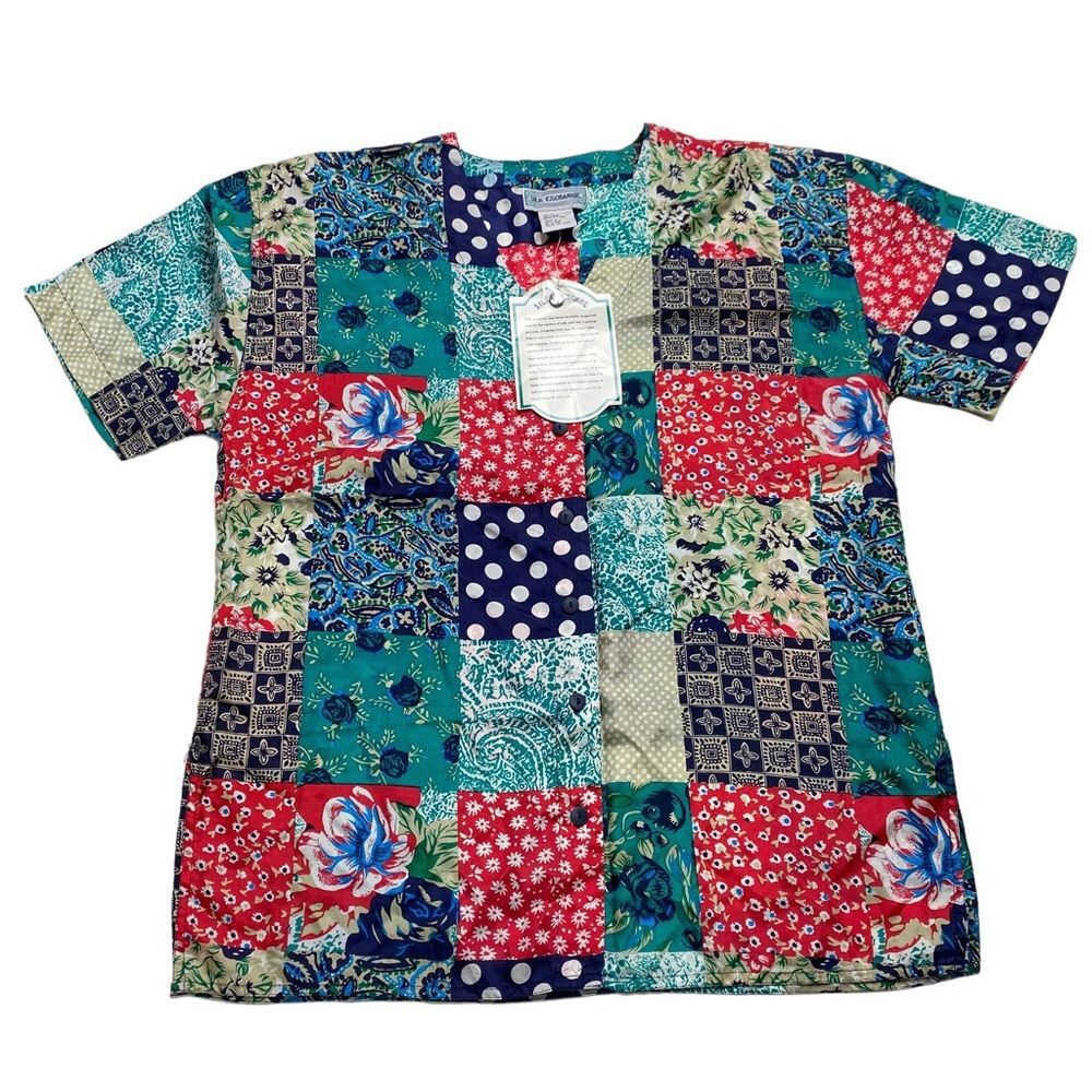 Vintage Silk Exchange Patchwork Print Bohemian Si… - image 7